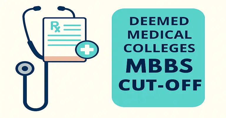 Deemed mbbs colleges cutoff