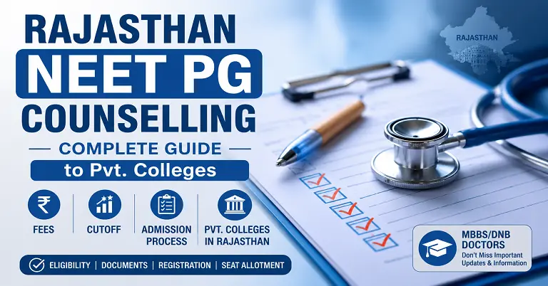 Rajasthan NEET PG Counselling