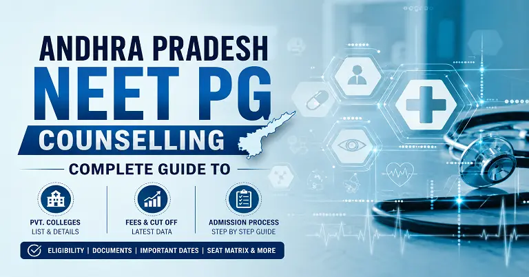 Andhra Pradesh NEET PG Counselling 2026-27 Complete Guide to Pvt. Colleges Fees, Cutoff & Admission Process etc.