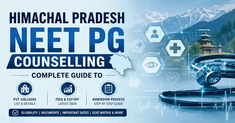 Himachal Pradesh NEET PG Counselling 2026-27 Complete Guide to Pvt. Colleges Fees, Cutoff & Admission Process etc.