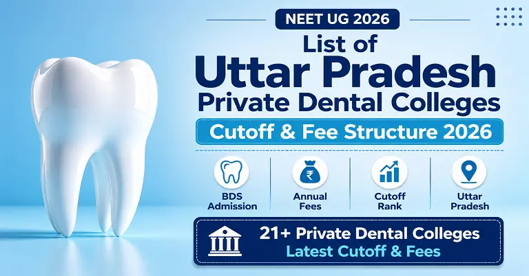 List of Uttar Pradesh Private Dental Colleges Cutoff & Fee Structure